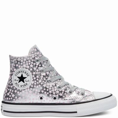 Gyerek Converse She's A Star Chuck Taylor All Star Magasszárú Cipő CO8615203 Titán/Rózsaszín